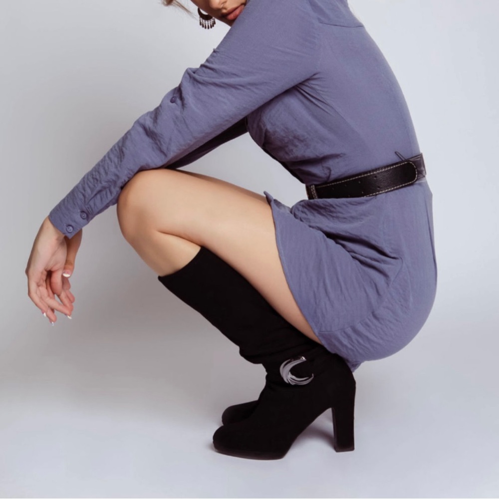 Impo Obia Knee-high Luxe Stretch faux suede boots!! 10M